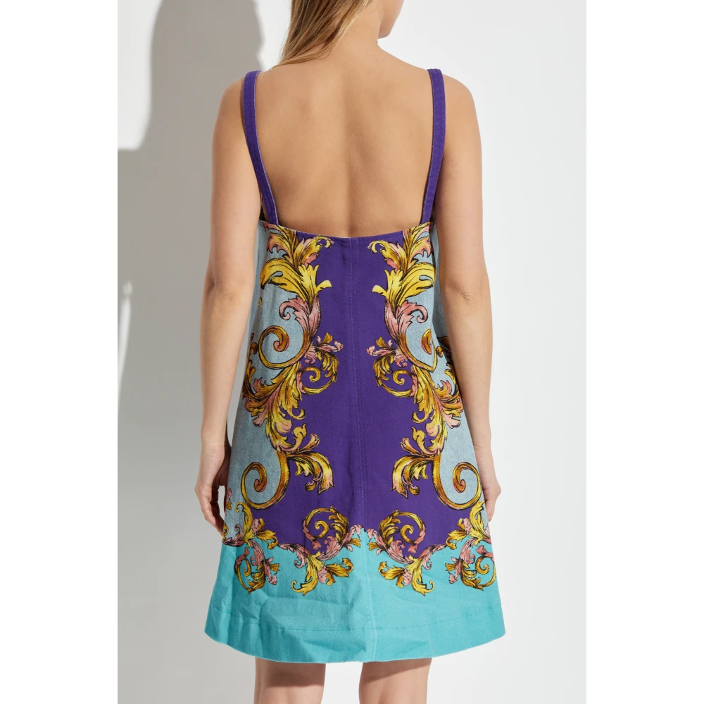 Versace Jeans Couture Jurk met bandjes Multicolor Dames