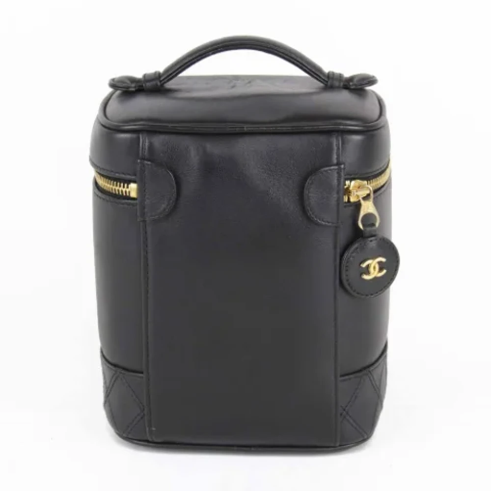 Chanel Vintage Pre-owned Leather chanel-bags Black Dames