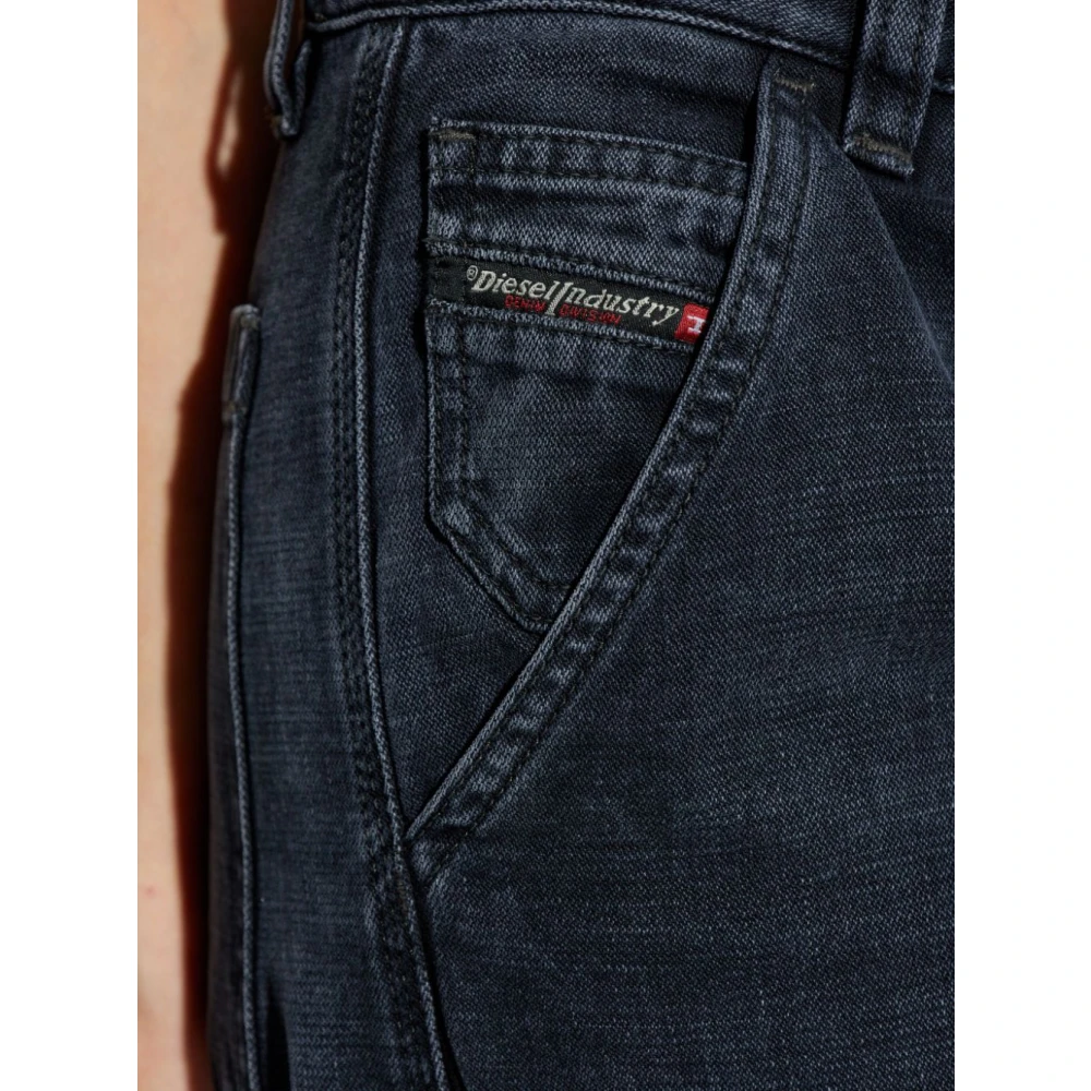 Diesel Blauwe Cargo Zak Jeans Blue Dames