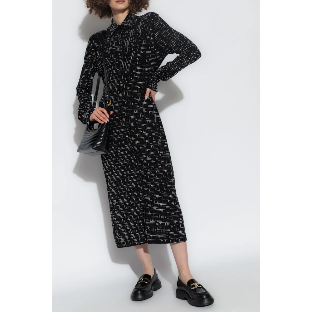 Salvatore Ferragamo Paillettenjurk Black Dames
