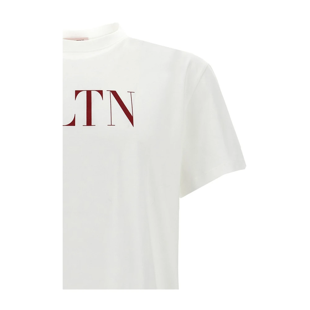 Valentino Garavani Wit Vltn Print Crew Neck T-shirt White Heren