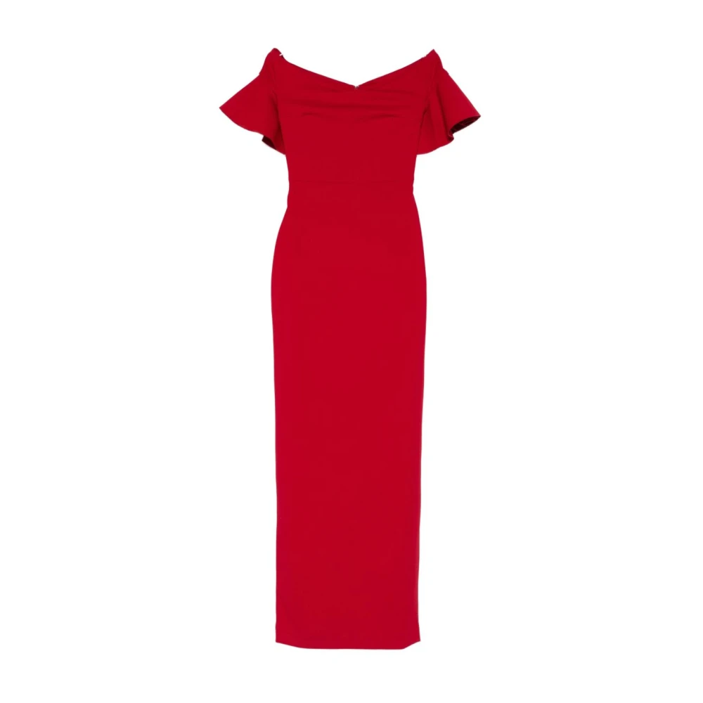 Solace London Women's Red Maxi Dresses, Xs, Cielo Maxi Dress