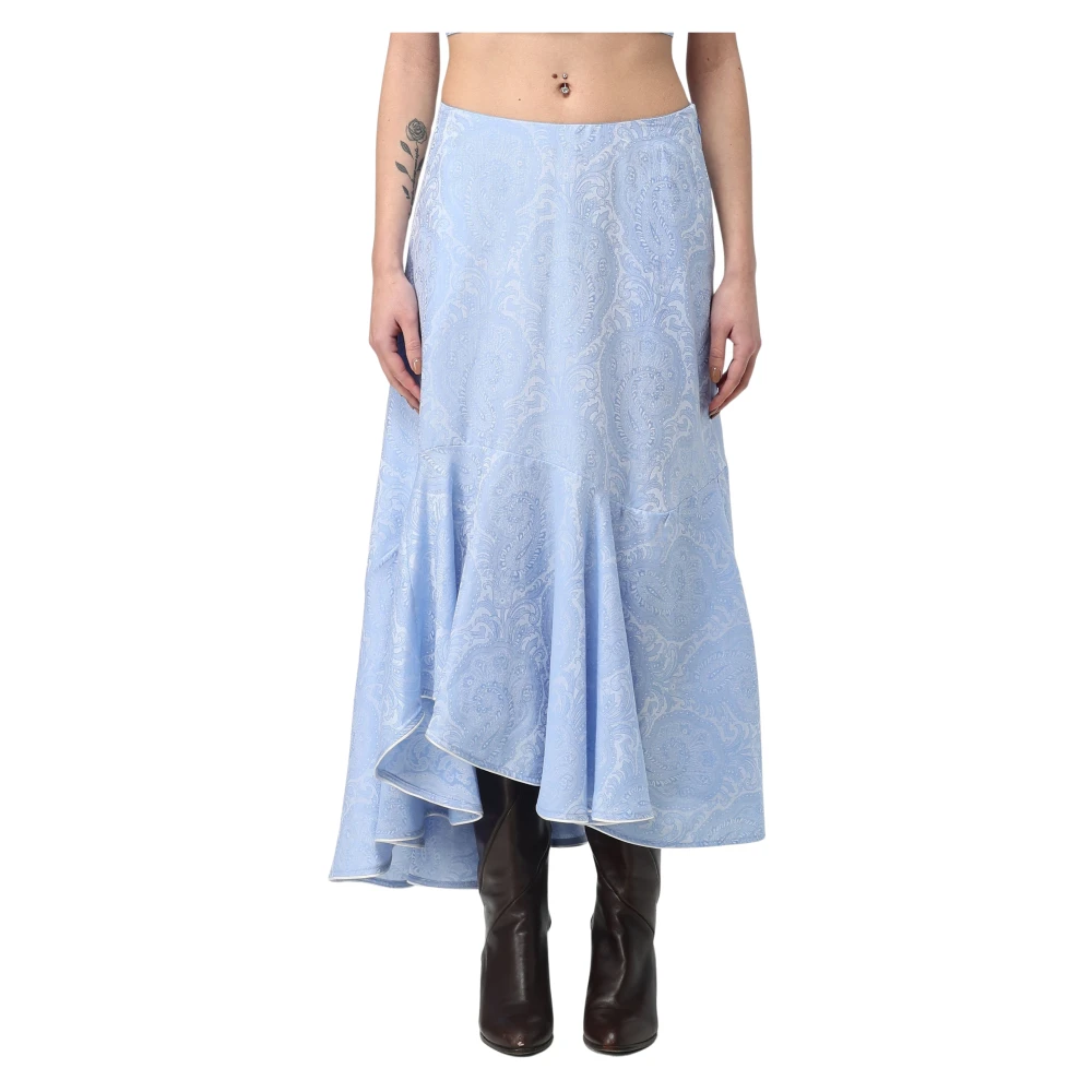 ETRO Mini Rok in Trendy Stijl Blue Dames