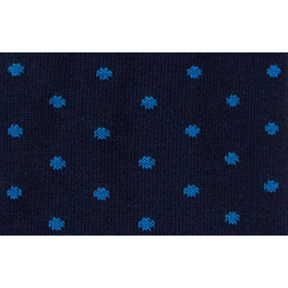 Gallo Blauwe Polka Dot Katoenen Sokken Multicolor Dames