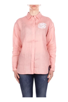 Logo Front Button-Down Shirt