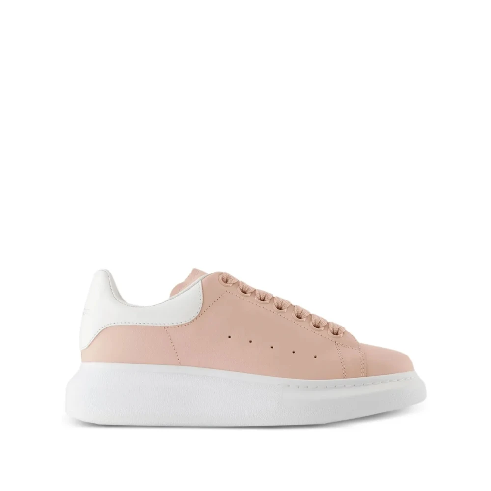 Alexander Mcqueen Women's Pink Sneakers, 5 Uk, Oversized Trainers In /White