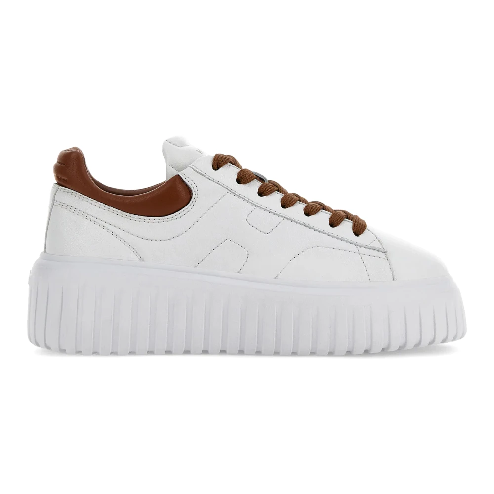 Hogan Women's White H-Stripes Sneakers