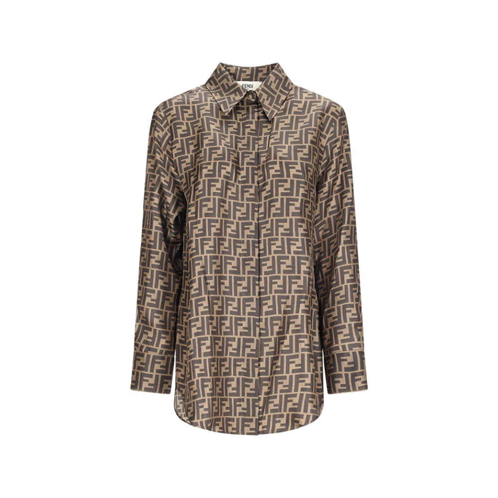 Fendi Damen Braun Blusen & Hemden, Sgröße: