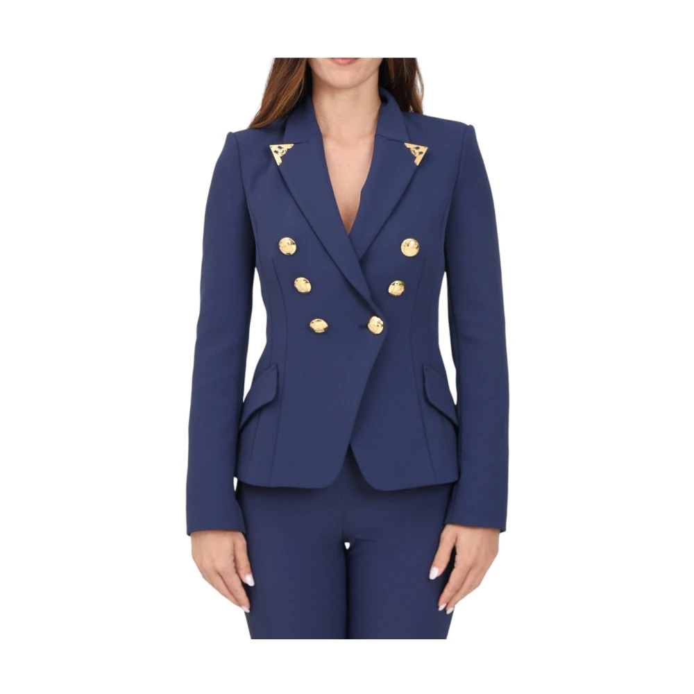 Elisabetta Franchi Stijlvolle Damesjas Blue Dames