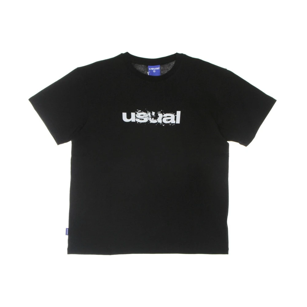 Usual Zwarte Hammer Tee Heren T-shirt Black Heren