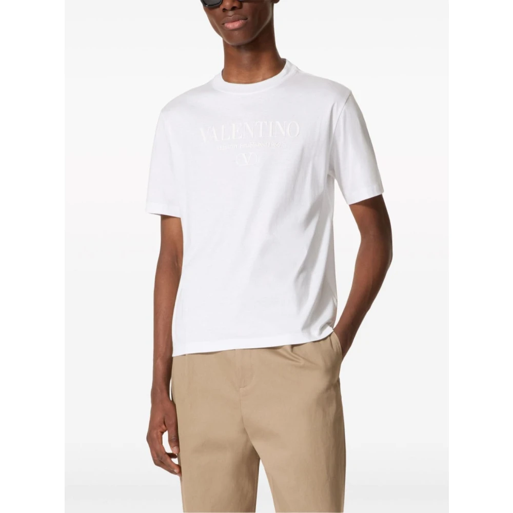 Valentino Garavani Witte T-shirts Polos voor mannen White Heren