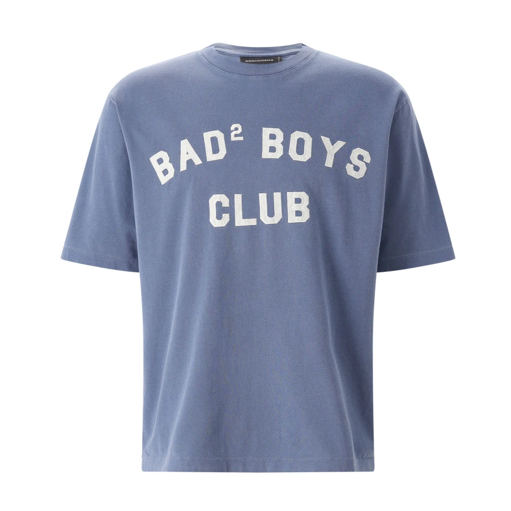 Dsquared2 Men's Blue T-Shirts, L, T-Shirt