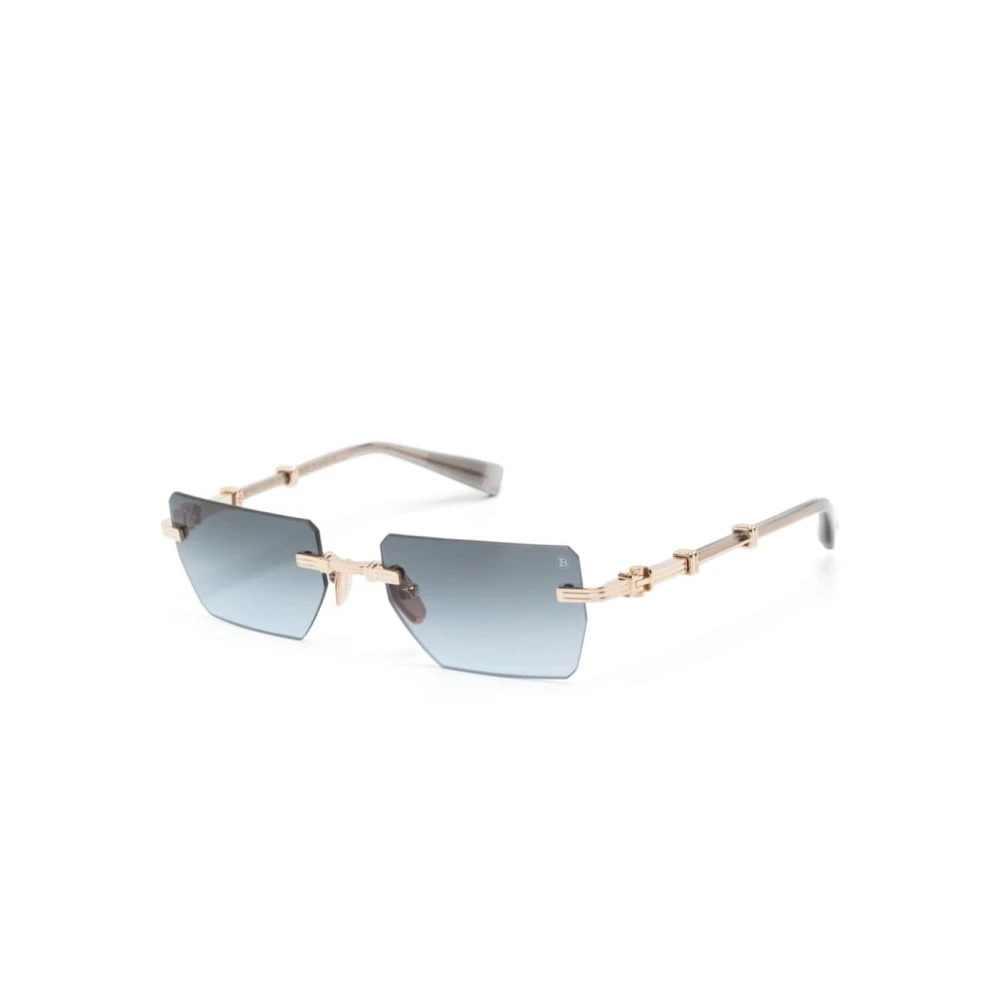 Balmain Unisex Yellow Bps150 F Sunglasses - Sunglasses - 53 Mm - Accessories