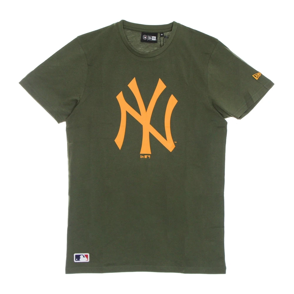 New Era Men's Green Yankees Logo Tee Olive/Khaki
