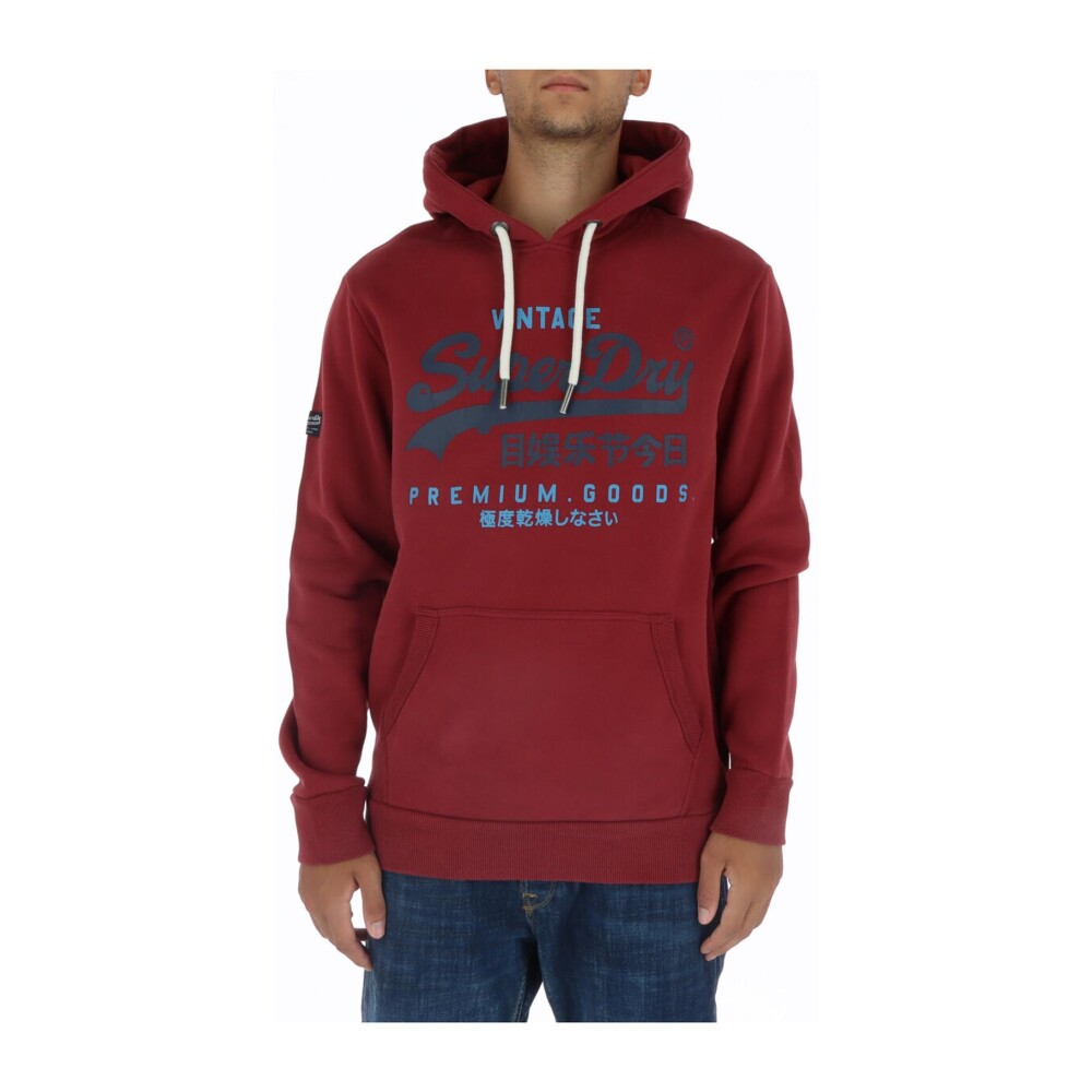 Sweatshirt Homme Bordeaux Imprime Superdry Pulls et Sweats a capuche Miinto