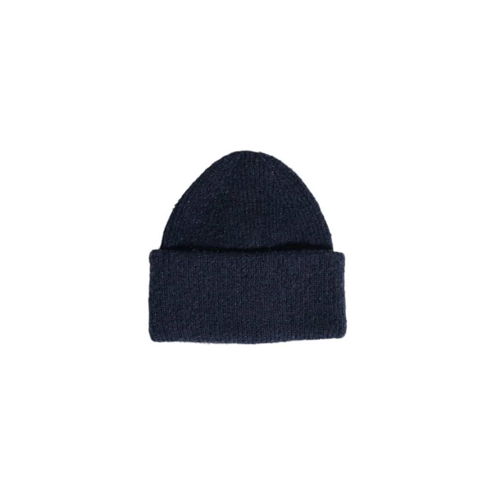 Pieces Blauwe Gerecyclede Polyester Dames Wintermuts Blue Dames