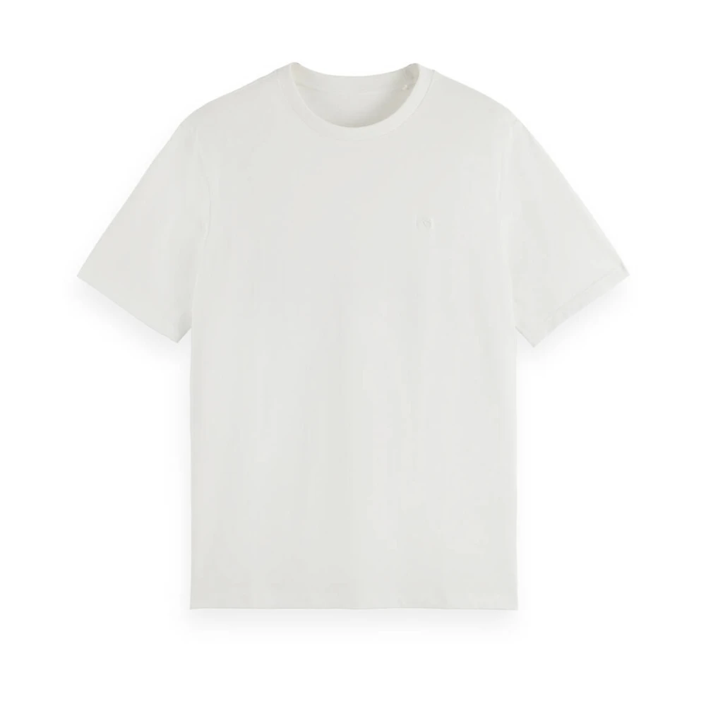 Scotch & Soda Core Logo T-shirt Korte Mouw White Heren