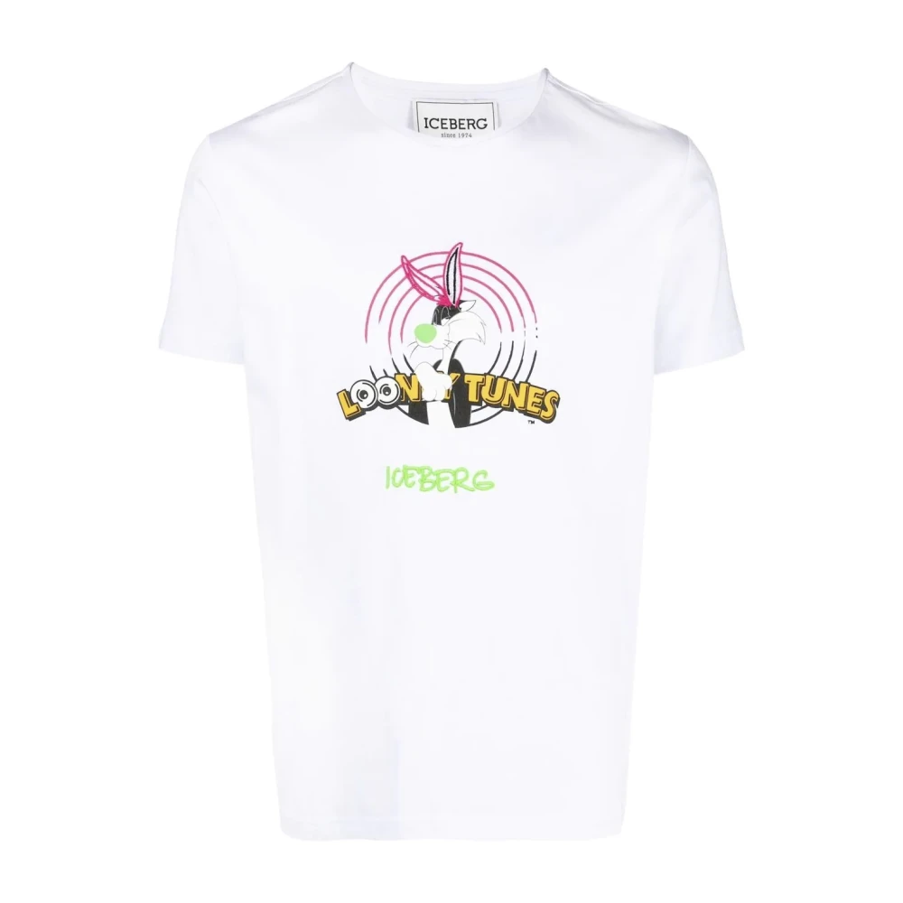 Iceberg Sylvester Milk T-shirt voor mannen White Heren