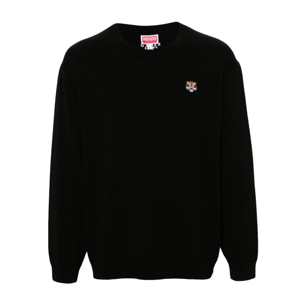 Kenzo Zwarte Tiger Sweater Black Heren