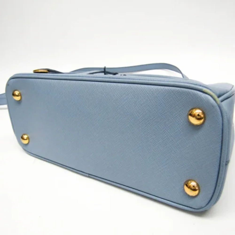 Prada Vintage Pre-owned Leather prada-bags Blue Dames