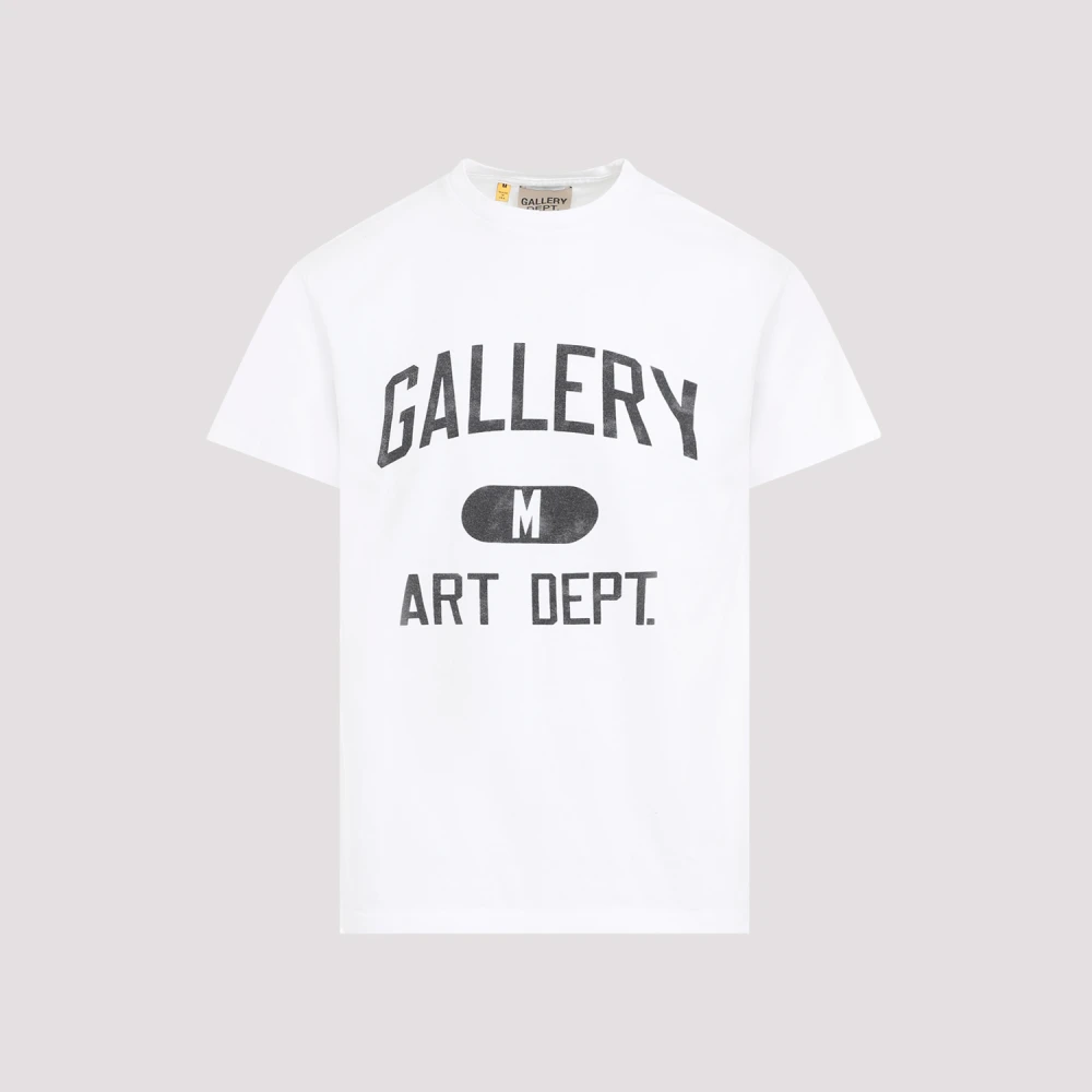 Gallery Dept. Wit T-shirt met unieke print White Heren