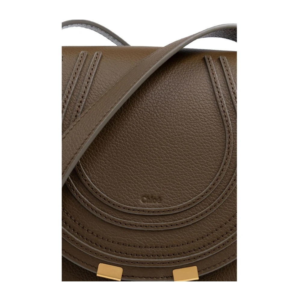 Chloé Bruin Leren Crossbody Tas Brown Dames