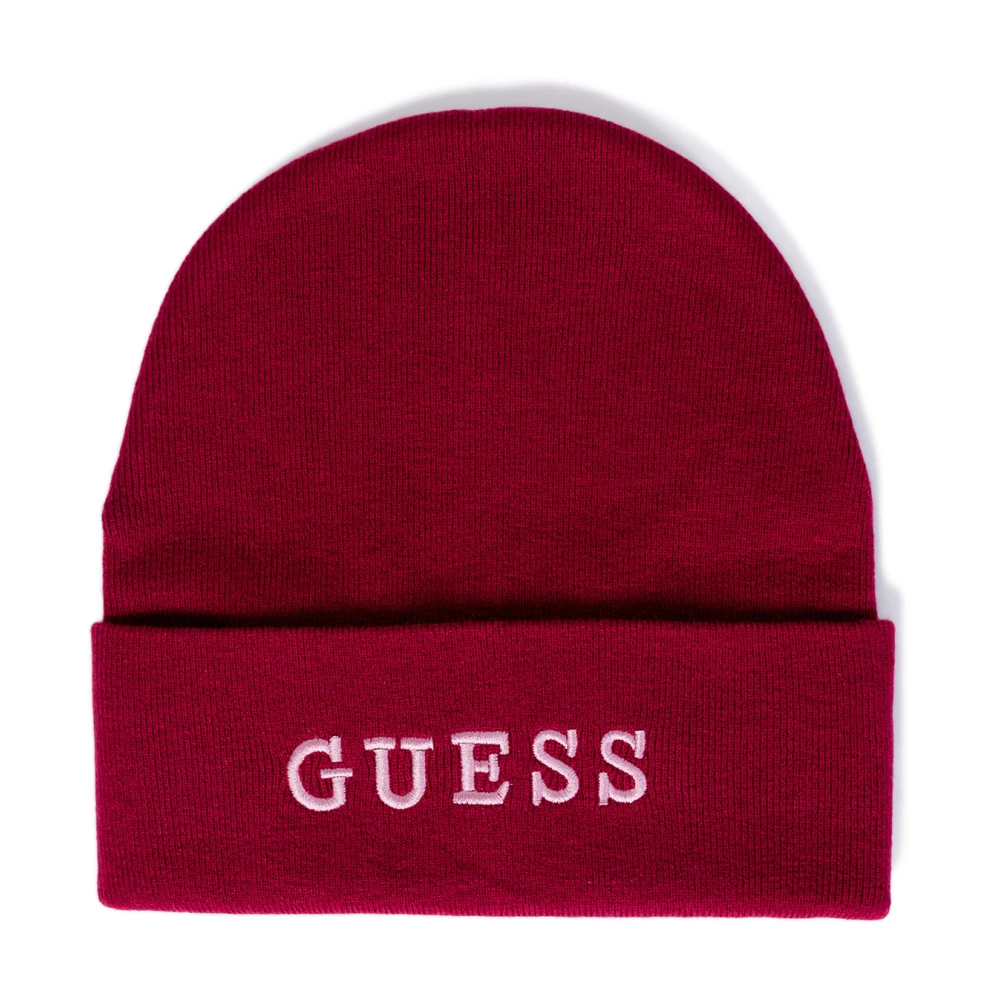 Guess Dames Hoed Herfst Winter Collectie Red Dames