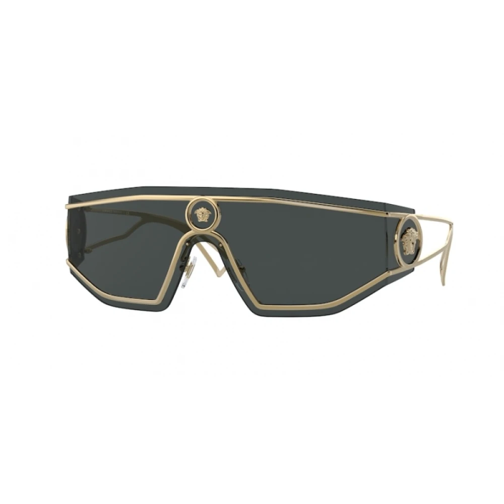 Versace Men's Yellow Sunglasses,, Stylish Sunglasses Black Frame Medium