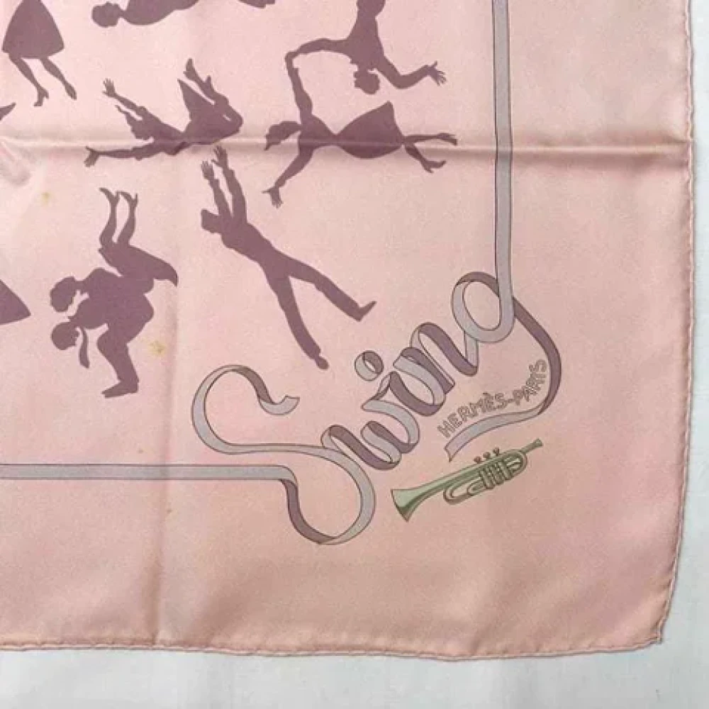 Hermès Vintage Pre-owned Silk scarves Pink Dames