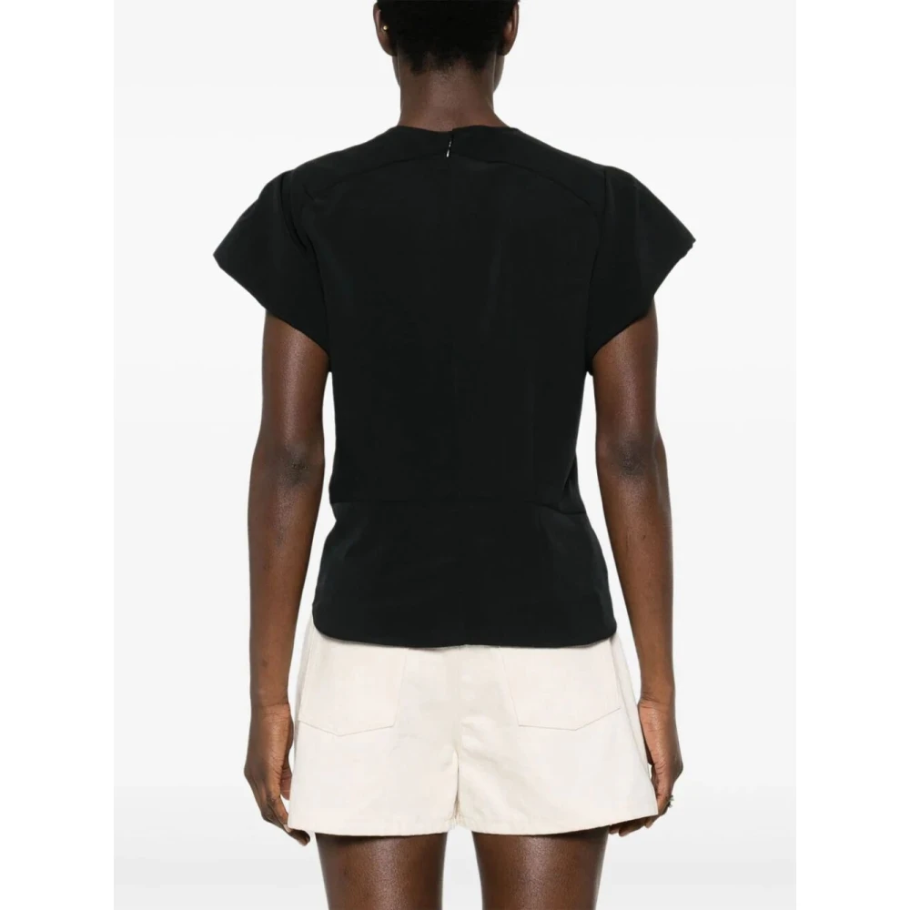 Isabel marant Zwart Tullya Stijlvol Modieus Jurk Black Dames