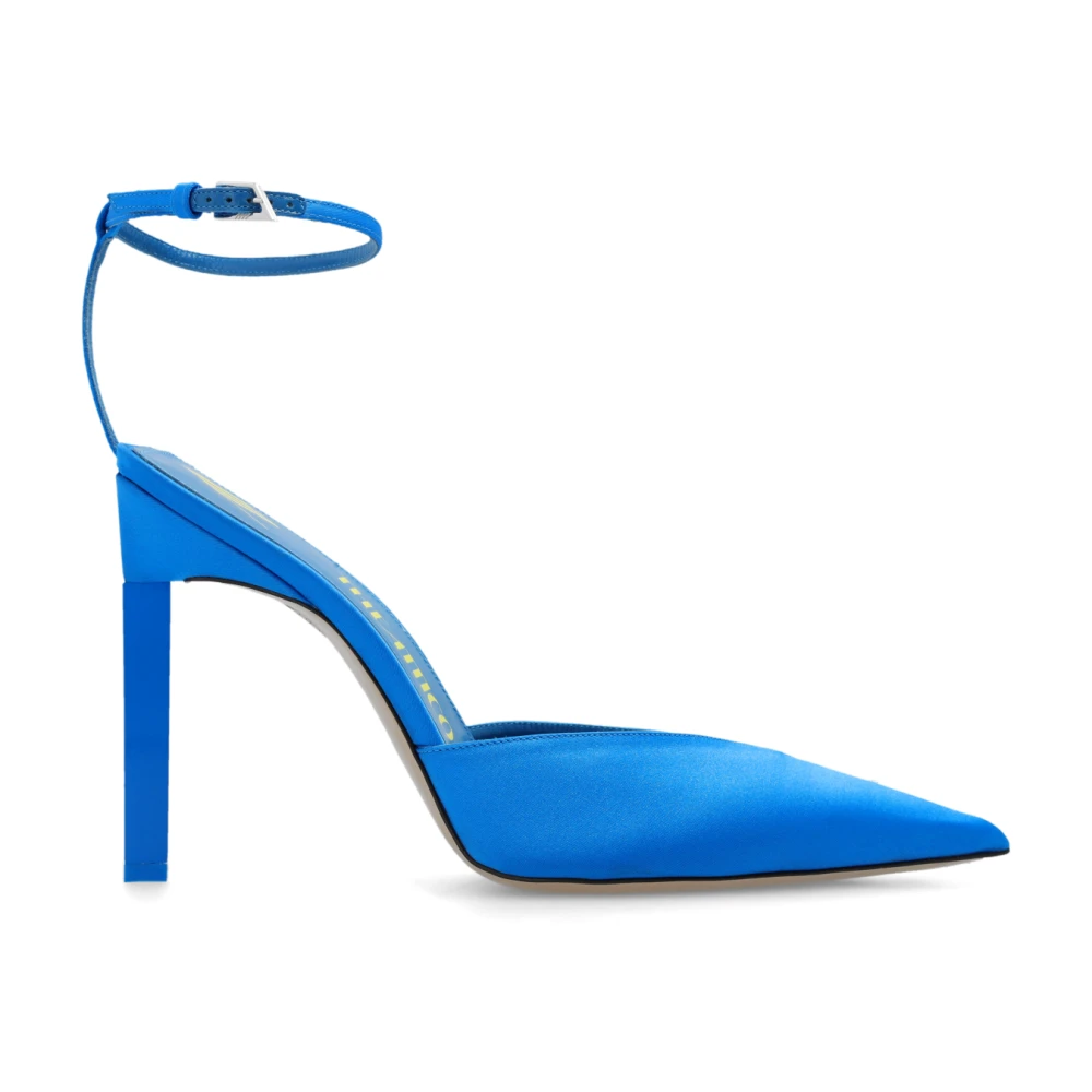 The Attico Silver/Blue Perine Satin Pump - Image 2