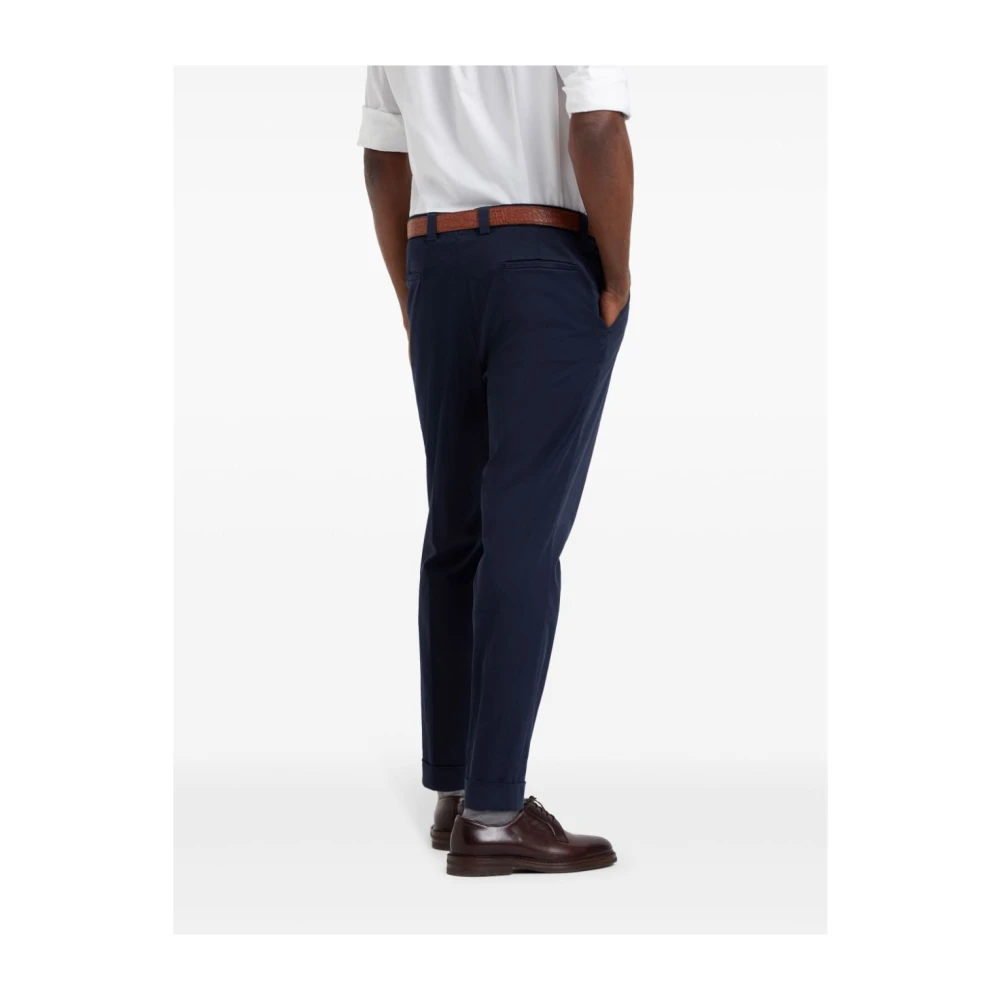 BRUNELLO CUCINELLI Blauwe Broek Stijlvol Blue Heren