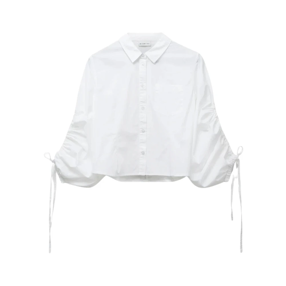 Blanche Witte Tuniek Blouse White Dames