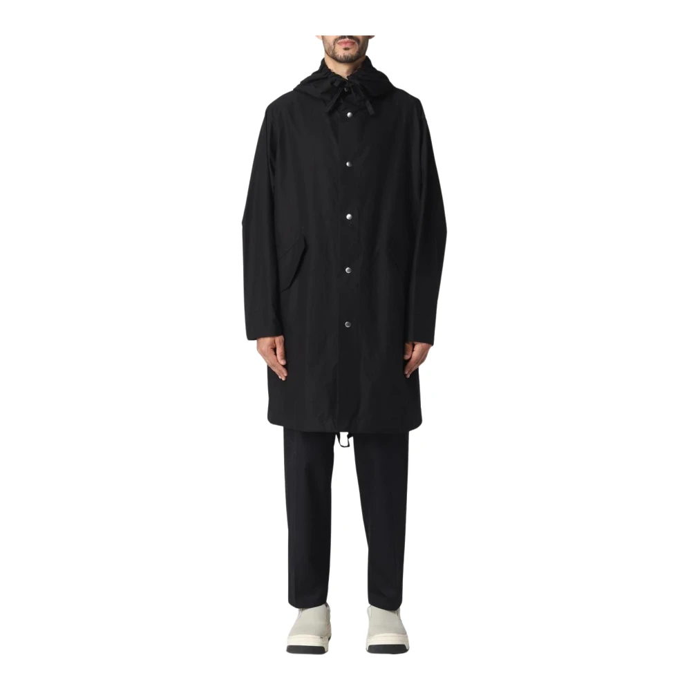 Jil Sander Men's Black Logo Parka