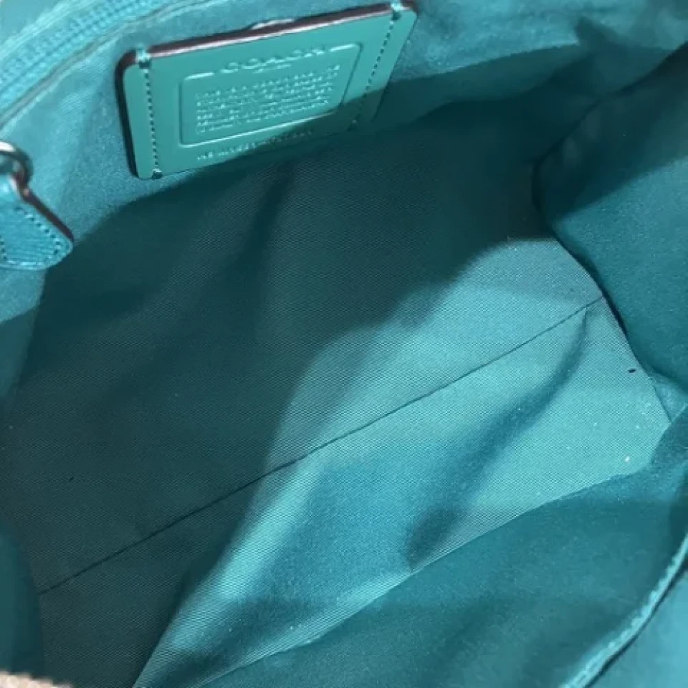 Coach Pre-owned Leather handbags Green Dames