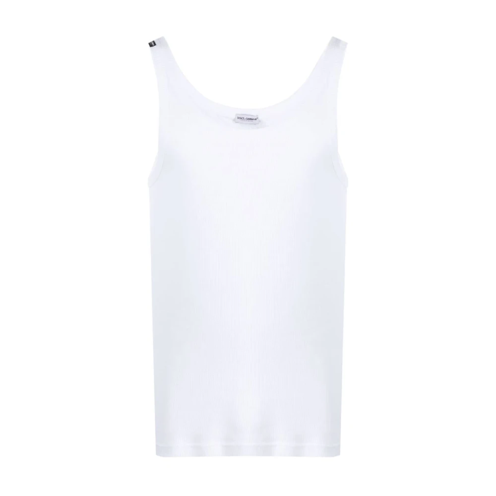 Dolce & Gabbana , Sleeveless Tops, Female, White, 2XL, Sleeveless Tops