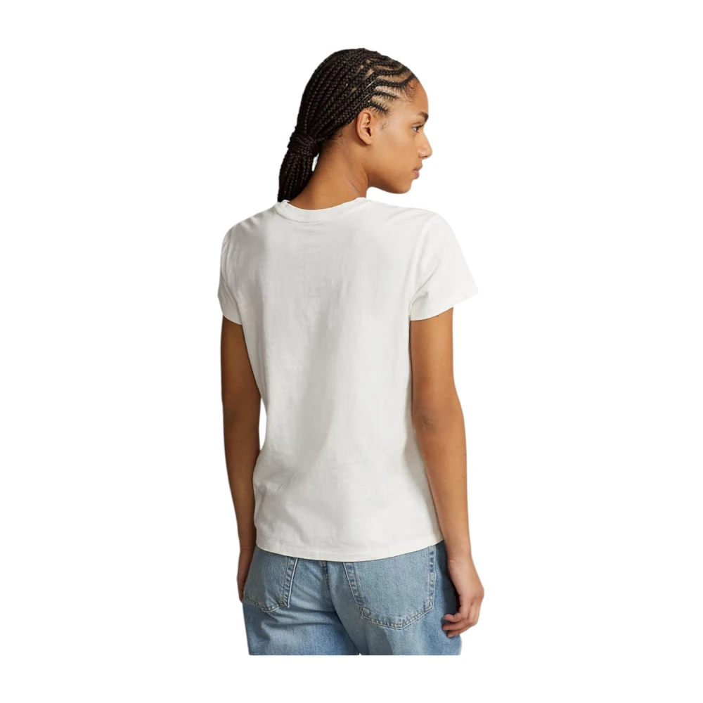 Polo Ralph Lauren Pu katoen Klassiek T-shirt White Dames