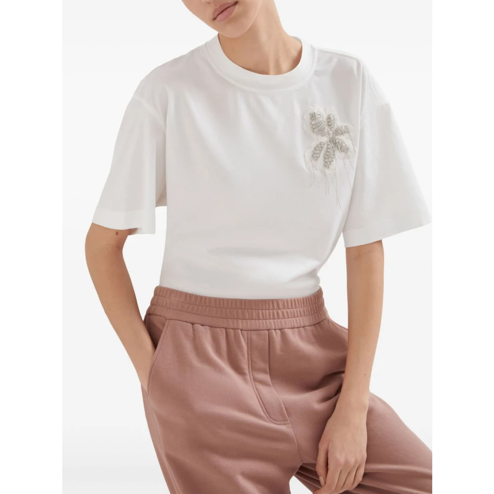 BRUNELLO CUCINELLI Witte T-shirts en Polos White Dames