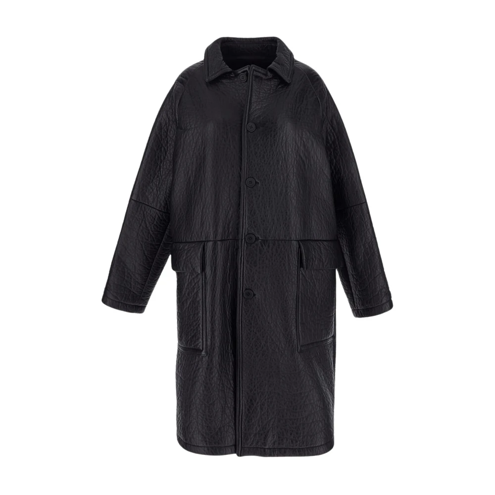 Salvatore Santoro Leren jas Black Heren