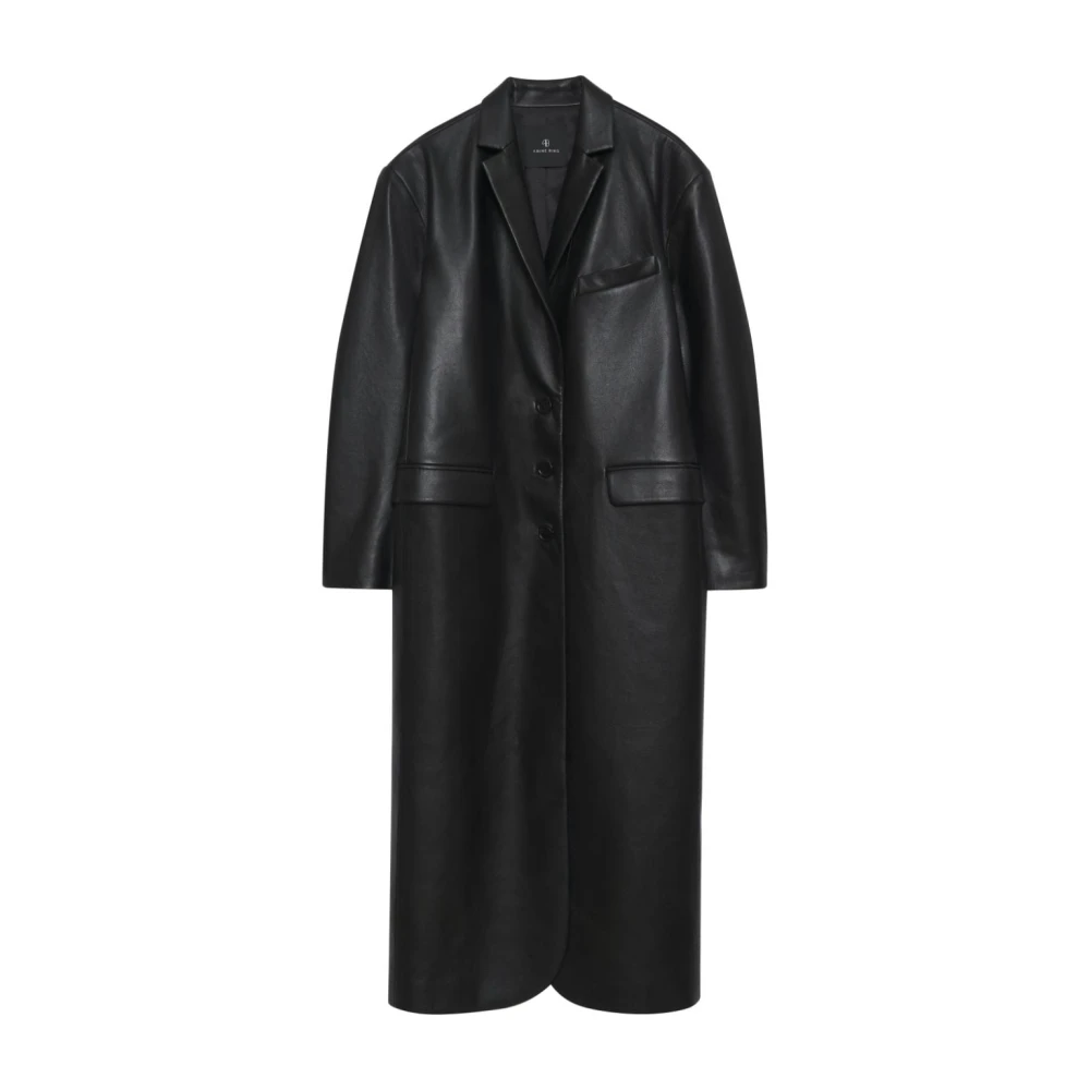 Anine Bing Zwarte Winterjassen Black Dames