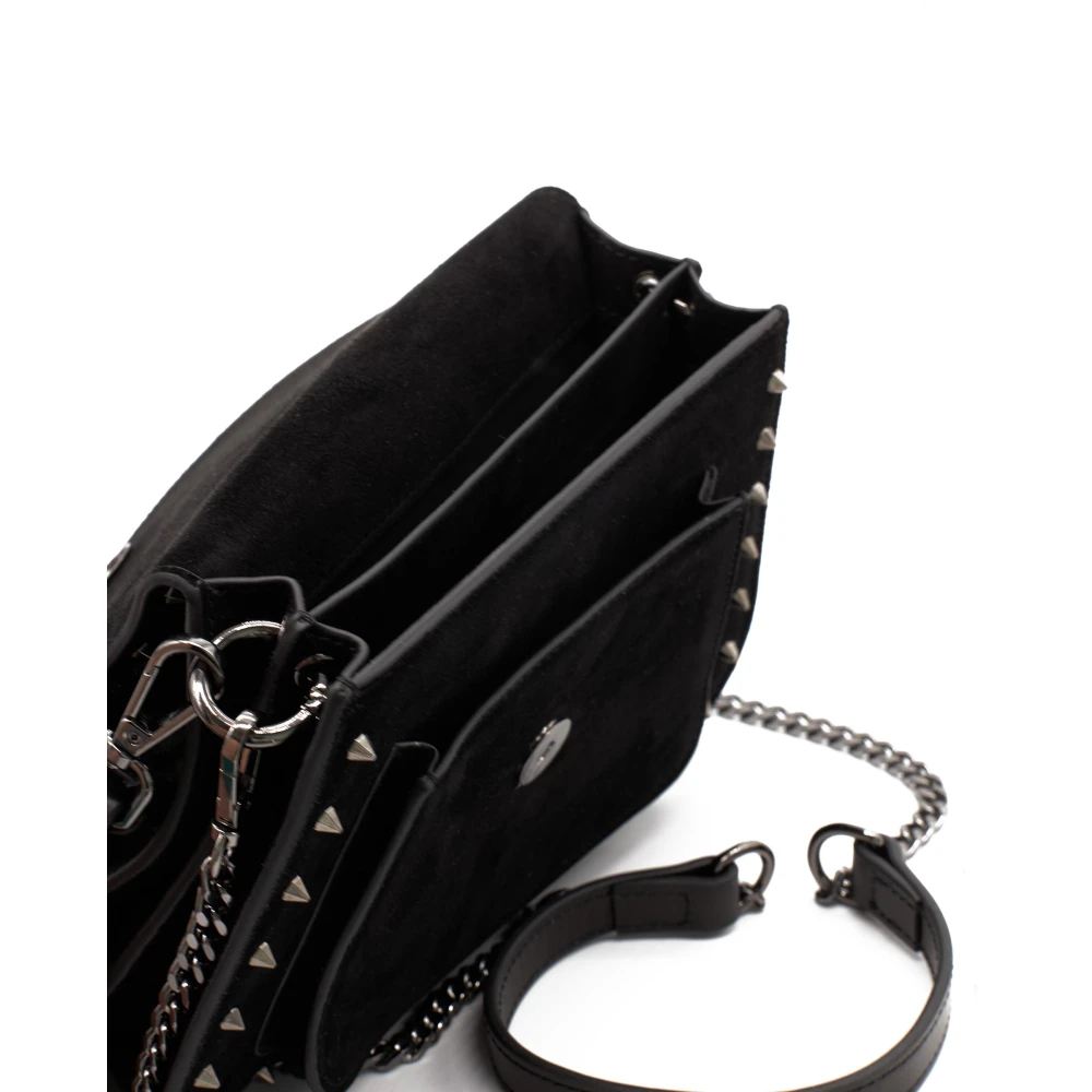 Alma en Pena Juwel Studs Schoudertas Black Dames