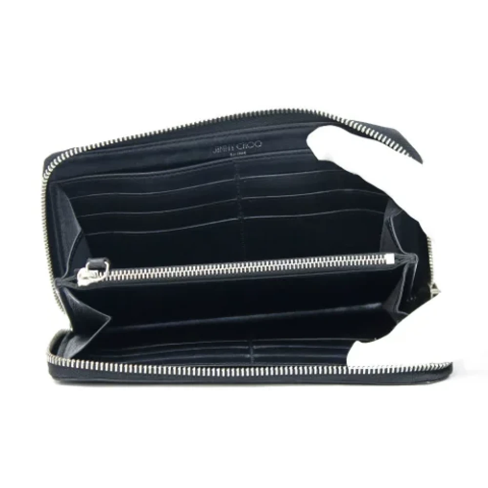Jimmy Choo Pre-owned Leather wallets Black Dames