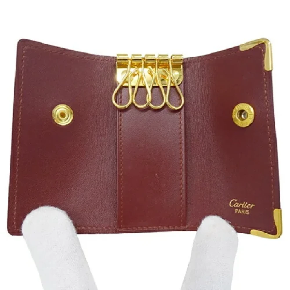 Cartier Vintage Pre-owned Leather home-office Brown Dames