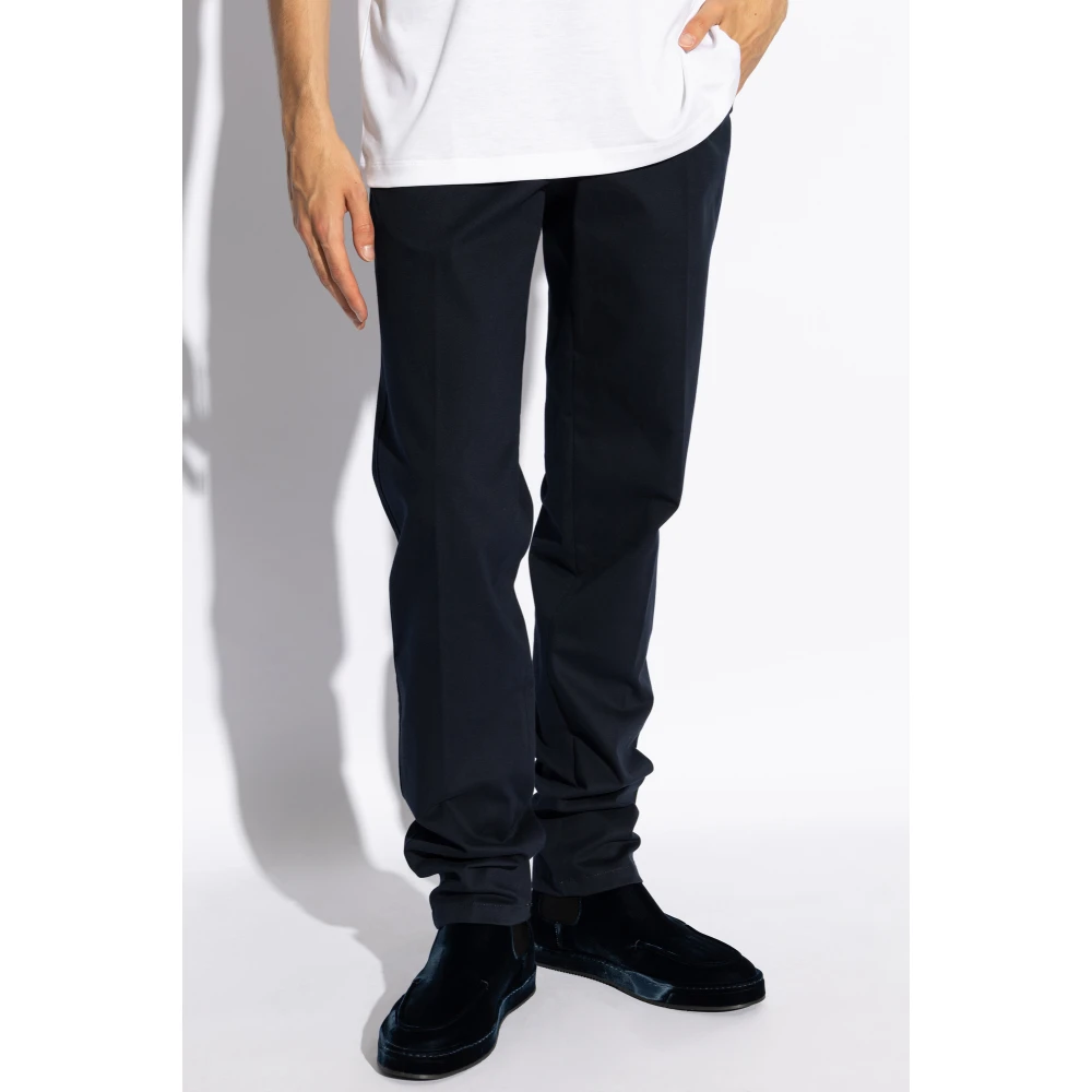 Giorgio Armani Katoenen broek Blue Heren