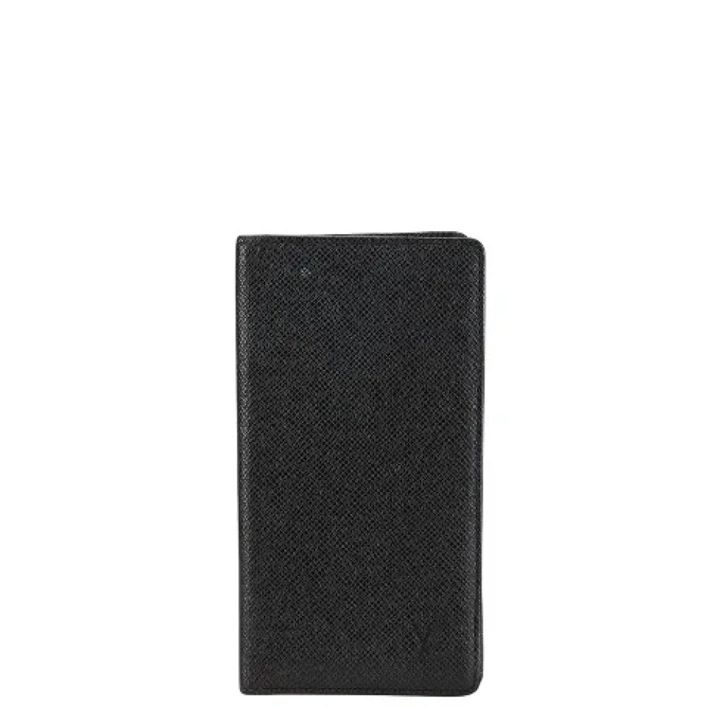 Louis Vuitton Vintage Pre-owned Leather wallets Black Heren