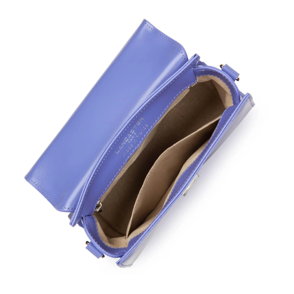 Lancaster Elegante Flap Handtas met Metalen Sluiting Blue Dames