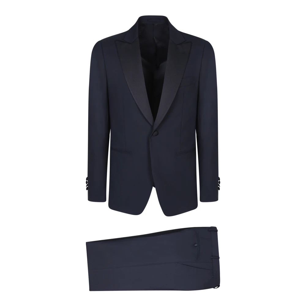 Lardini Men's Blue Single Breasted Suits, Xl, Single-Breasted Suit