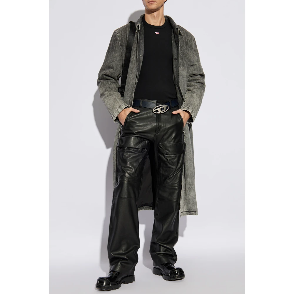 Diesel T-shirt D-Ribber-N Black Heren
