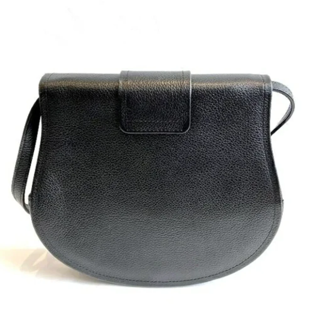Yves Saint Laurent Vintage Pre-owned Leather shoulder-bags Black Dames