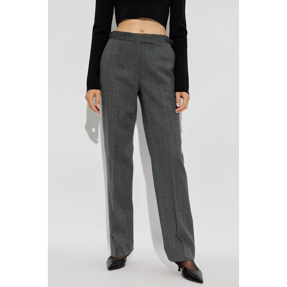 Officine Générale Gekreukelde broek Ilenia Gray Dames